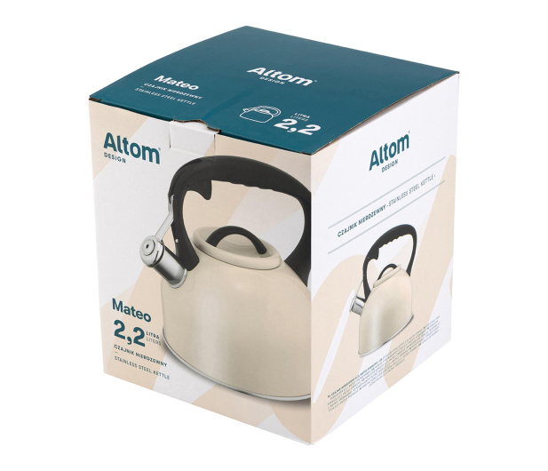 Altom Czajnik nierdzewny 2,2l Mateo kremowy - 1580490 - zdjęcie 6